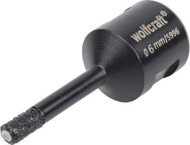 Wolfcraft - diamant gatenzaag - diamantboor - 6mm - tegelboor - voor haakse slijpers - 5996000
