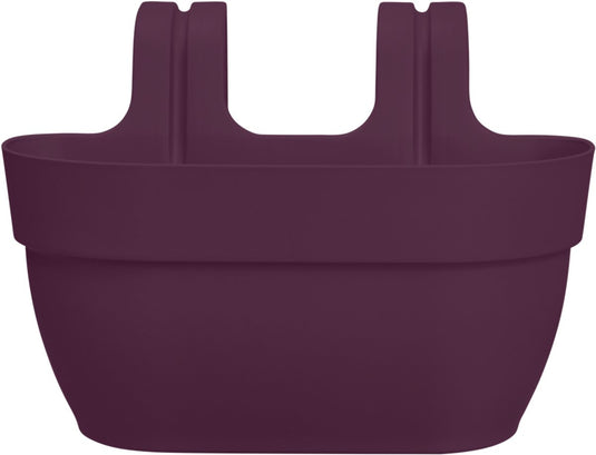 Elho vibia campana easy hanger m 36 - balkonbak met ophanghaken - 100% gerecycled plastic - ø 36.0 x h 26.5 cm - esdoorn paars