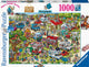Ravensburger ray's comic series - holiday resort 1: the campsite - legpuzzel 1000 stukjes