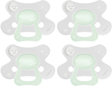 Difrax fopspeen natural - 18+ maanden - glow in the dark - 4 stuks