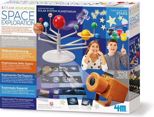 4m steam educations: ruimteonderzoek, werkt op 3x1.5v aaa batterijen (niet inbegrepen), gedetailleerde instructies inbegrepen, in doos, 5+