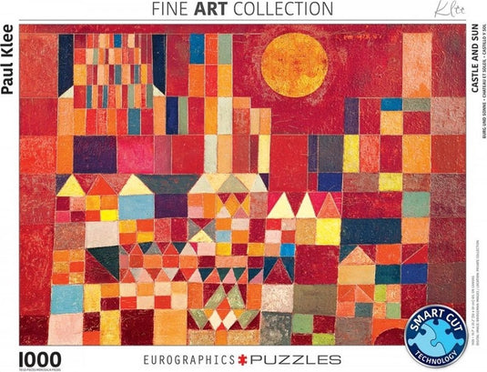 Eurographics - burcht en zon [burg und sonne] - paul klee - 1000 stukjes 68×48cm (b×h) - fine art legpuzzel