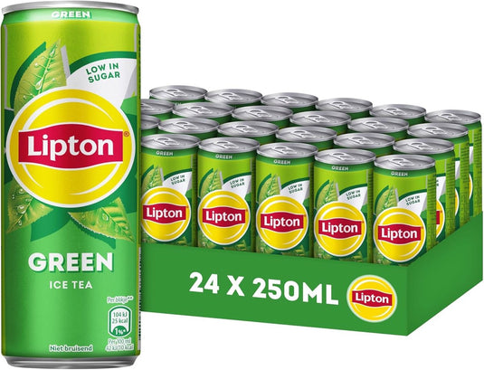 Lipton ice tea - green - laag in suiker, zonder kleurstoffen en conserveermiddelen - 24 x 250 ml