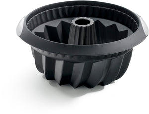 Lékué bakvorm - savarin - 22 cm - siliconen - black