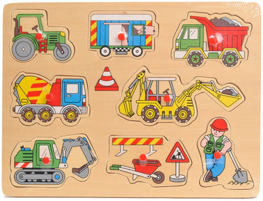 Playwood houten puzzel noppenpuzzel werk in uitvoering educatief speelgoed.