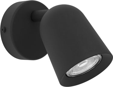 Eglo camaldoli spot - gu10 - 8.5 cm - zwart - kantelbaar