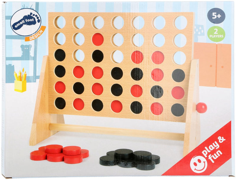 Load image into Gallery viewer, Small foot - houten spel 4 op een lijn
