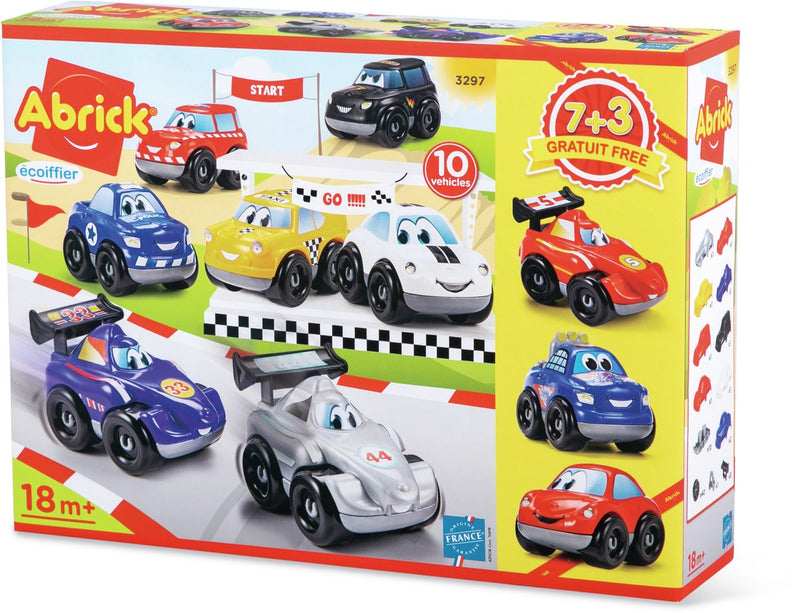 Load image into Gallery viewer, Abrick ecoiffier racewagens - 10st.

