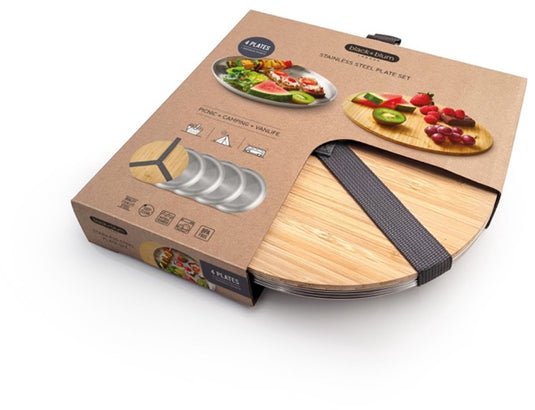 Black blum black+blum rvs campingborden - set van 4