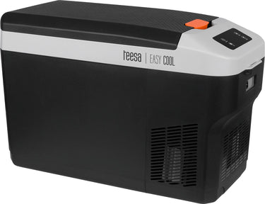 Teesa professionele compressor reiskoelkast met vriesfunctie 25l - dc12 24v - ac 230v - autokoelkast, compressor, draagbare kleine koelkast met vriesvak, voor voertuigen, vrachtwagens, campers, boten, mini elektrische koeler, voor autoritten, reizen