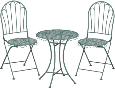 Mica decorations marseille bistroset - set van 3 - ijzer - groen