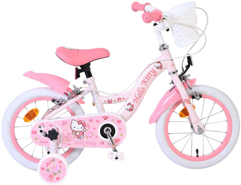 Load image into Gallery viewer, Volare hello kitty kinderfiets - meisjes - 14 inch - roze - twee handremmen

