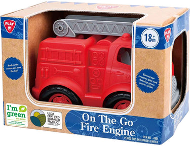 Playgo biobased brandweerwagen rood - 28cm