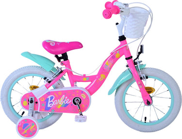 Volare barbie kinderfiets - meisjes - 14 inch - roze - twee handremmen
