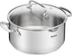 Tefal duetto+ kookpan - rond - 18 cm- roestvrijstaal - met deksel
