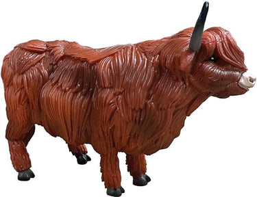 Bullyland 62445 – speelfiguur en verzamelfiguur hooglander koe – ca. 9,5 cm – levensecht en detailrijk vormgegeven – ideaal als educatief speelfiguur en klein cadeautje voor kinderen vanaf 3 jaar.