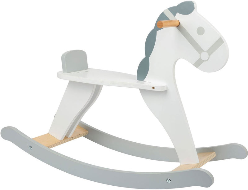 Load image into Gallery viewer, Small foot - houten schommelpaard skandi wit
