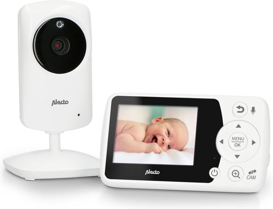Alecto dvm-64 - babyfoon met camera - temperatuurweergave - wit