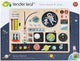 Tender leaf ruimtestation houten speelgoed platform astronauten.