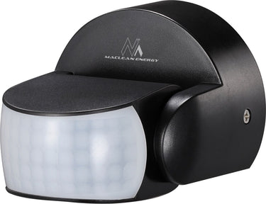 Maclean - pir bewegingsmelder infrarood - ip65 - zwart - reikwijdte 12m - 600 1200w - mce468 b