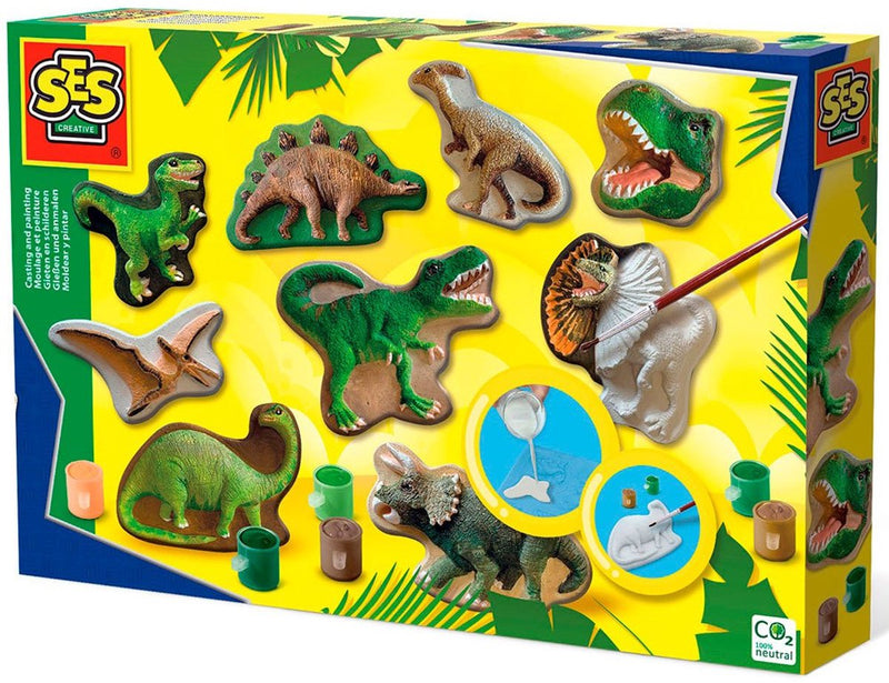 Load image into Gallery viewer, Ses gips gieten en schilderen - dinowereld
