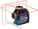 Bosch blauw lijnlaser gll 3-80 4 x aa batterijen + richtplaat + etui