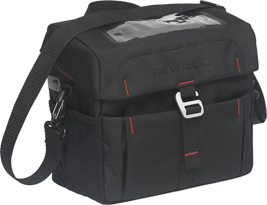 Vigo Handlebar Bag - sportieve stuurtas, waterdicht, verstevigd, reflecterend, zwart