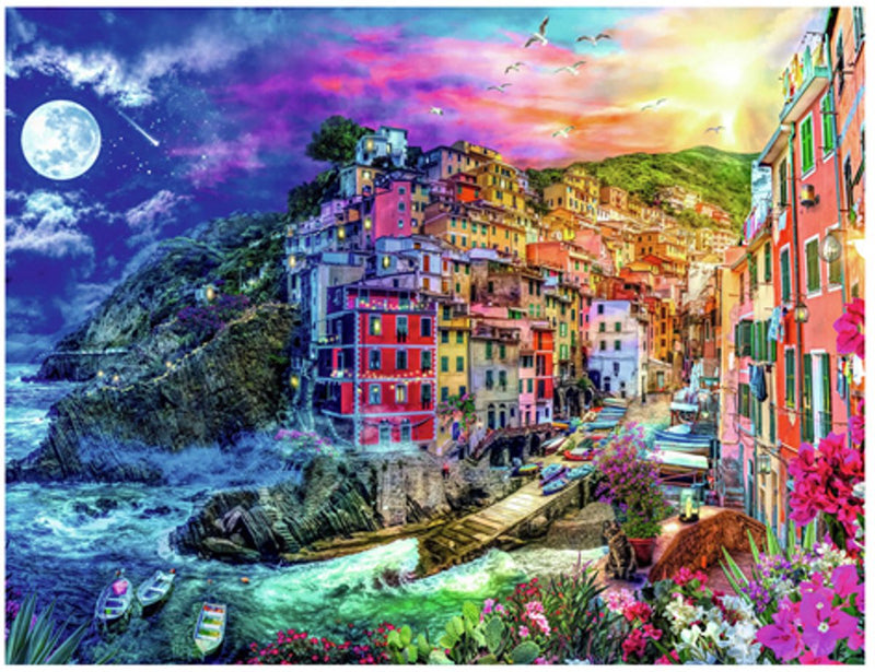 Load image into Gallery viewer, Ravensburger puzzel cinque terre - kleurrijke legpuzzel 2000 stukjes.
