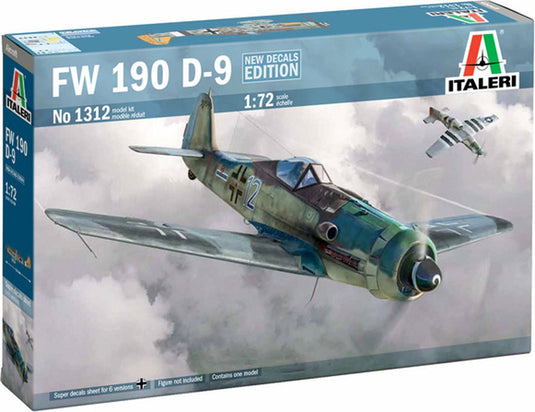 Italeri modelbouwpakket vliegtuigen - 1312 focke-wulf fw 190d-9 - vliegtuig plastic - 1:72 - modelbouw