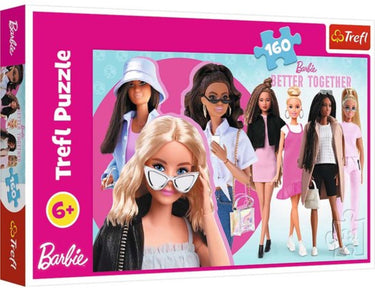 Trefl puzzel barbie 160 stukjes - kleurrijke legpuzzel voor kinderen.