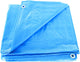 Creative kids zwembad afdekzeil - 305 x 204 cm - uv-bestendig - waterproof - met bevestigingskoord - blauw