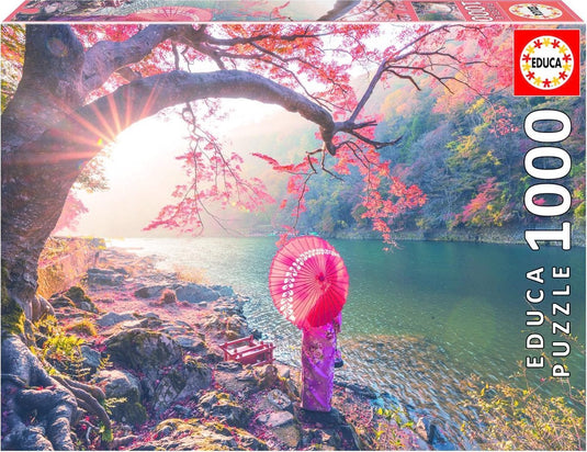 Educa puzzel zonsopgang katsura rivier japan 1000 stukjes.