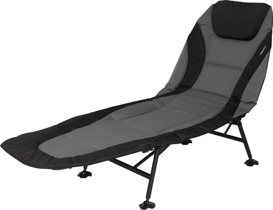 ligbed Royal 200 x 75 cm polyester antraciet zwart