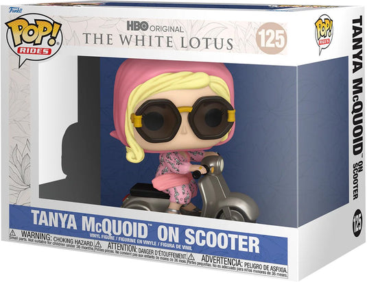Funko the white lotus pop! rides vinyl figure tanya on scooter 15 cm pop! figuur