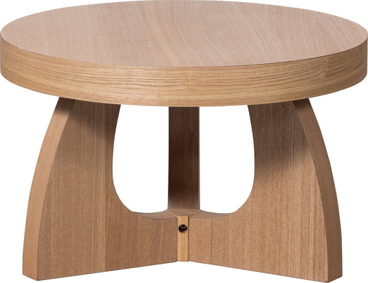 Woood tala bijzettafel - mdf fineer - naturel - 35x55x55