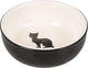 Flamingo - katten eet-en drinkbak nala - zwart wit - 13 x 13 x 4.5 cm s