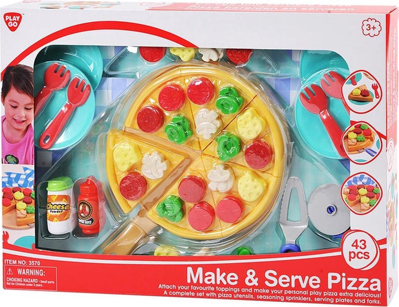 Load image into Gallery viewer, Playgo pizza maak en serveer 43-delig 3570
