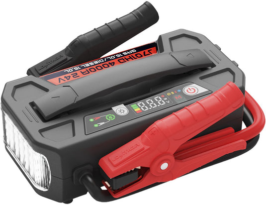 Lokithor jumpstarter j701hd heavy duty - 24v 4000a - voor vrachtwagen, camper, bus, bedrijfsvoertuig - powerbank 100w - led zaklamp