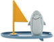 Trixie | badspeelgoed surfplank - mr. shark - bijtring - badspeelgoed - 0m+ - gemakkelijk vast te pakken