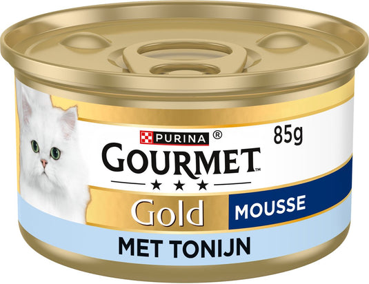 Gourmet gold mousse - kattenvoer natvoer - tonijn - 24 x 85 g