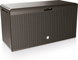 Prosperplast opbergbox - bruin - kunststof - 290 liter - 114 x 47 x 59 cm