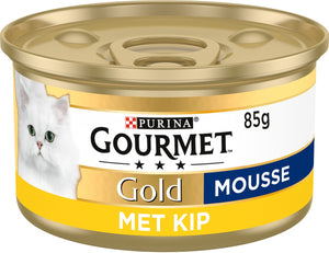 Gourmet gold mousse - 24 x 85 g - kip - kattenvoer natvoer