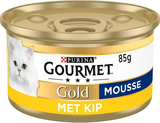 Gourmet gold mousse - 24 x 85 g - kip - kattenvoer natvoer