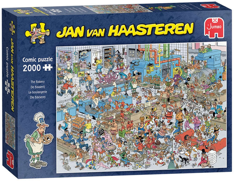 Load image into Gallery viewer, Jumbo puzzel jan van haasteren de bakkerij 2000 stukjes landschap.

