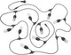 Rl live your light reality chain - lichtsnoer - zwart mat - incl. 10x e27 1 w - niet geschikt voor externe dimmer - wand- en plafondmontage - buitenverlichting - ip44