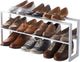Yamazaki schoenenrek uitschuifbaar - 2 niveaus - line - wit