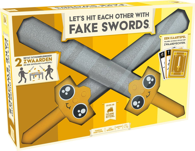 Load image into Gallery viewer, Exploding kittens let's hit each other with fake swords - kaartspel
