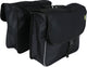 Dresco basic shopper dubbele fietstas 32 liter nylon zwart