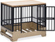 Designed by lotte bench hondenbench meubel quirine - hondenmand - met lade - metaal hout - m - 81x57x71 cm