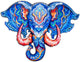 Engelhart houten puzzel olifant hoofd – 124 unieke puzzelstukjes – a3 formaat grote houten legpuzzel – dieren puzzelspel – educatief denkspel – inclusief opbergetui –